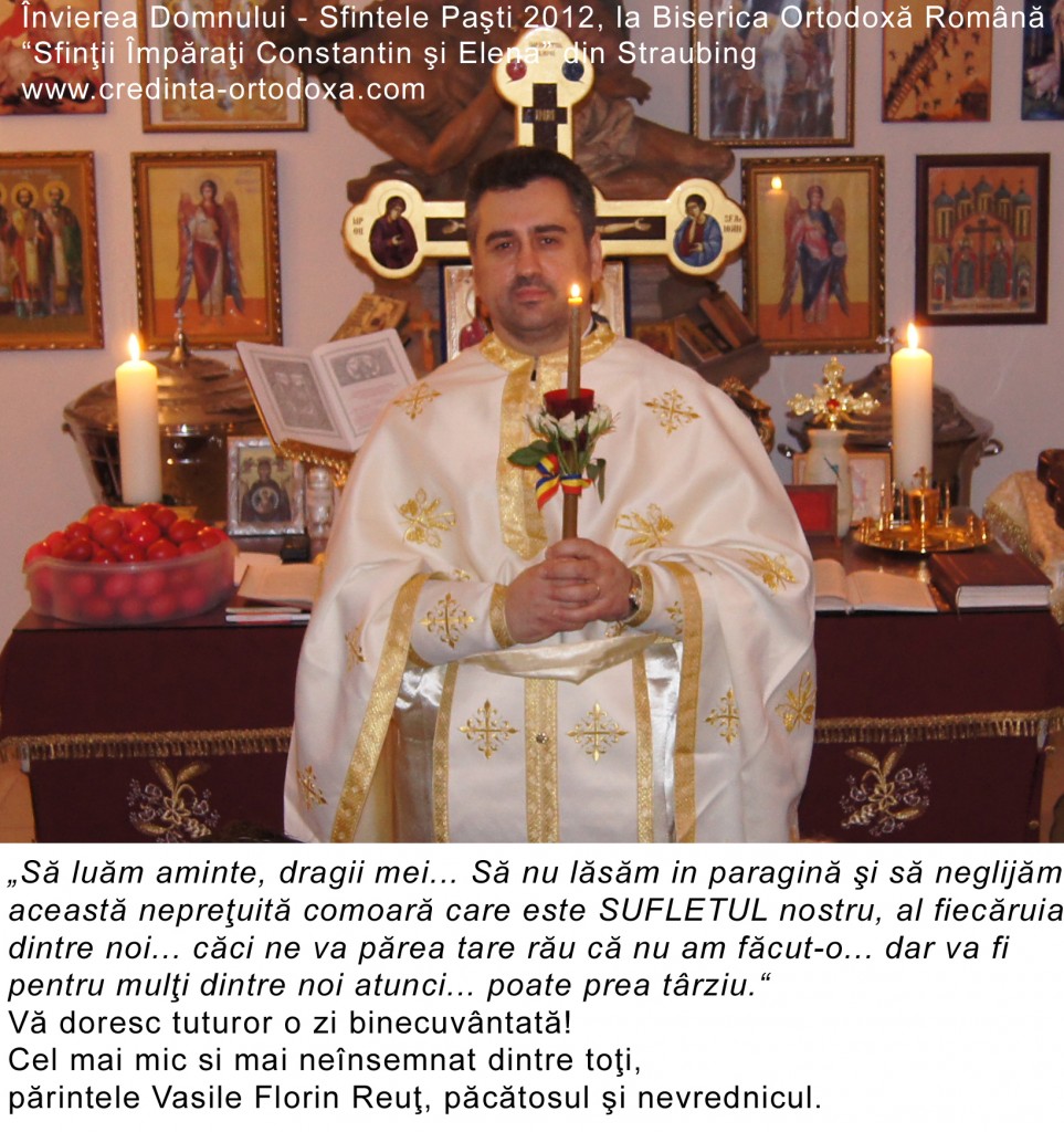 Să folosim spre bine ceea ce avem – despre pacatul timpului pierdut, pacatul curiozitatii si trandaviei fiecaruia dintre noi * www.credinta-ortodoxa.com * Biserica Ortodoxa Romana "Sfintii Imparati Constantin si Elena" Straubing