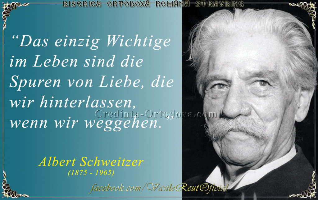 Albert Schweitzer - das einzig wichtige im Leben