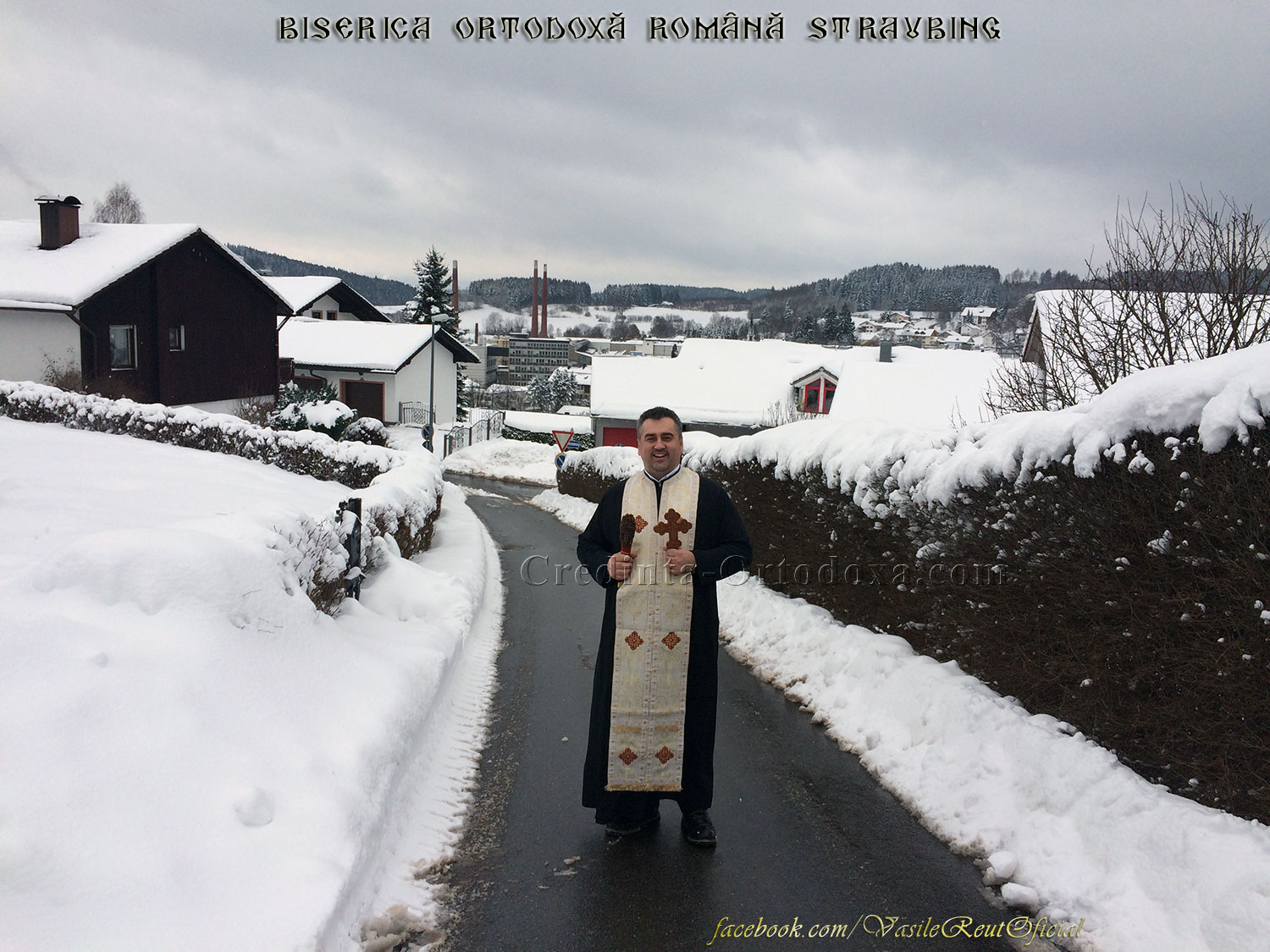 Părintele Vasile Florin Reuţ în vizită pastorală la credincioşii parohiei Straubing