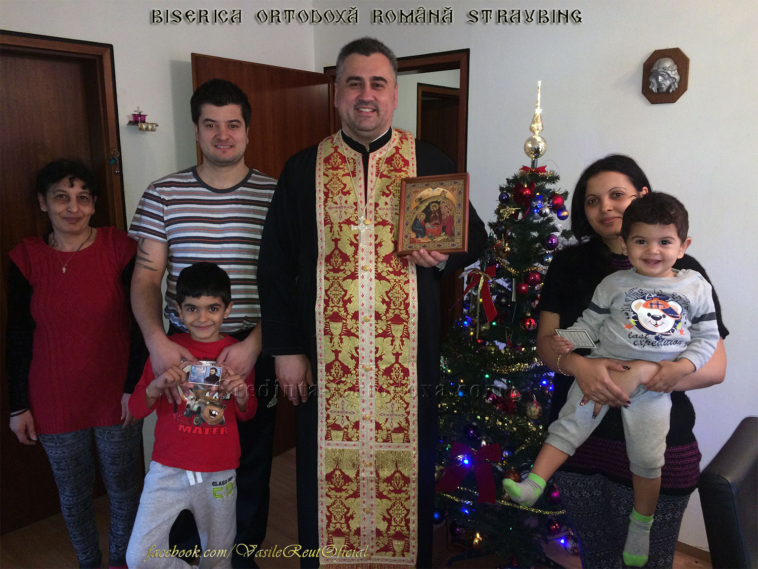 Bucuria de a păstra Credinţa şi Tradiţia Strămoşească: În vizită pastorală cu Icoana Naşterii Domnului la o familie de credincioşi din Straubing