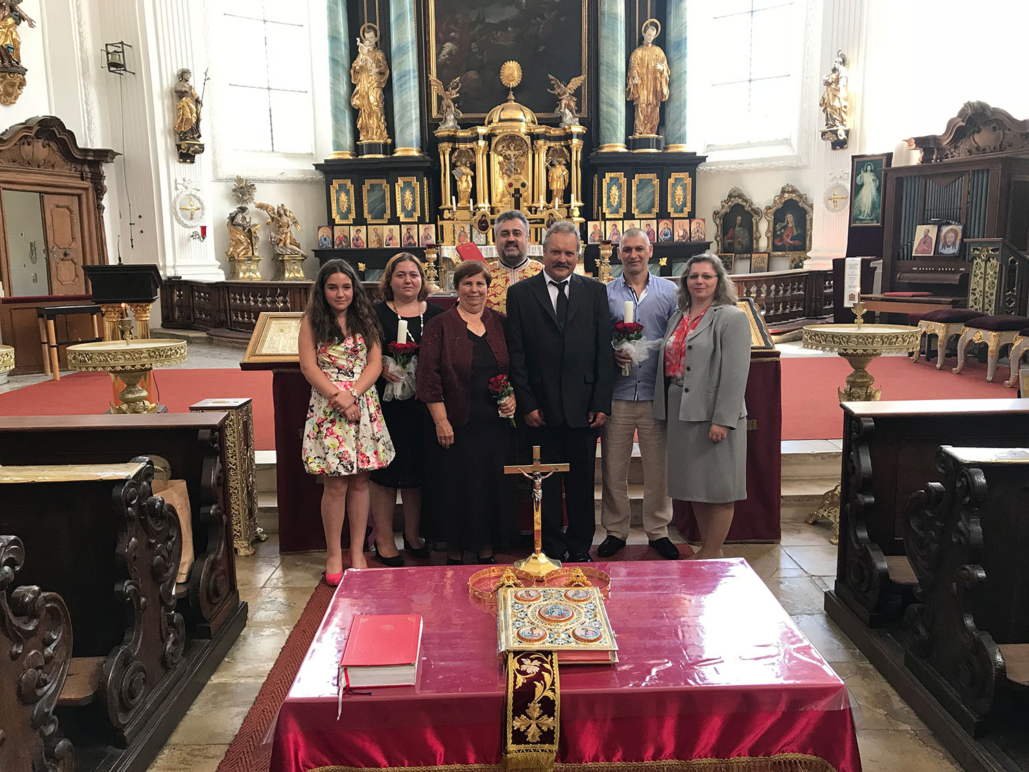 Taina Sfintei Cununii pentru cei mai "tineri" miri la Biserica Ortodoxa Română din Straubing 2018 - Familia Lenhart Frank Jürgen şi Georgeta