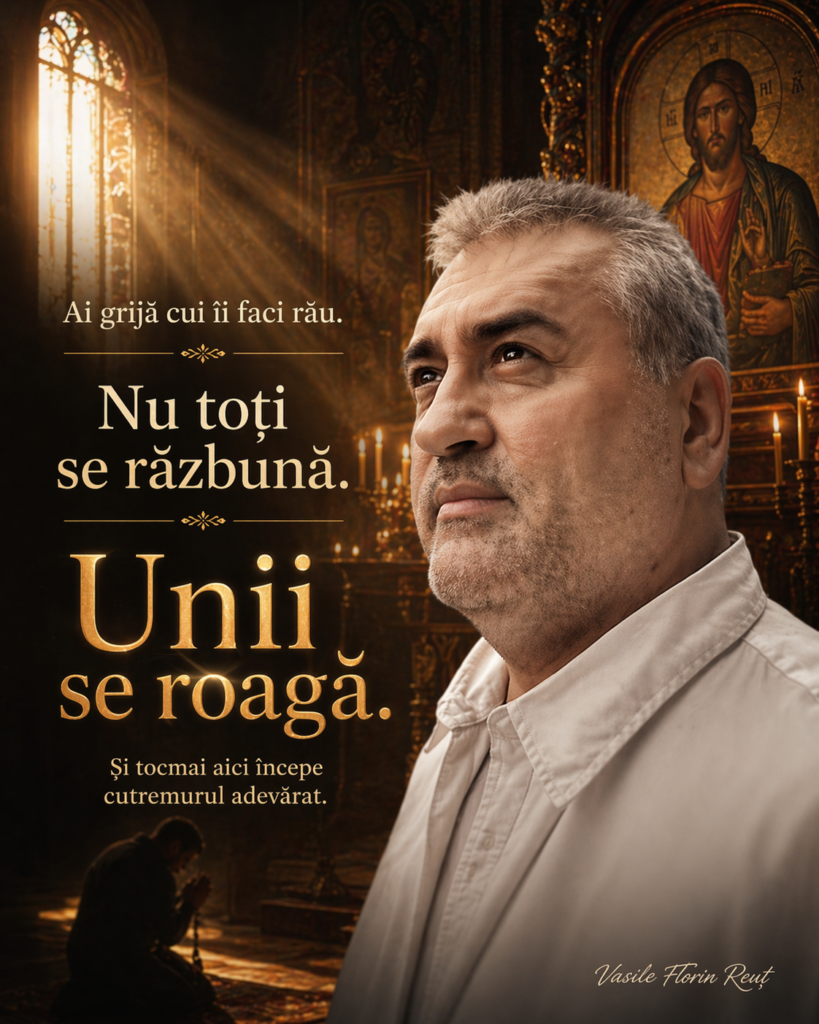 Ai grijă cui îi faci rău. Nu toți se răzbună. Unii se roagă.Și tocmai aici începe cutremurul adevărat.