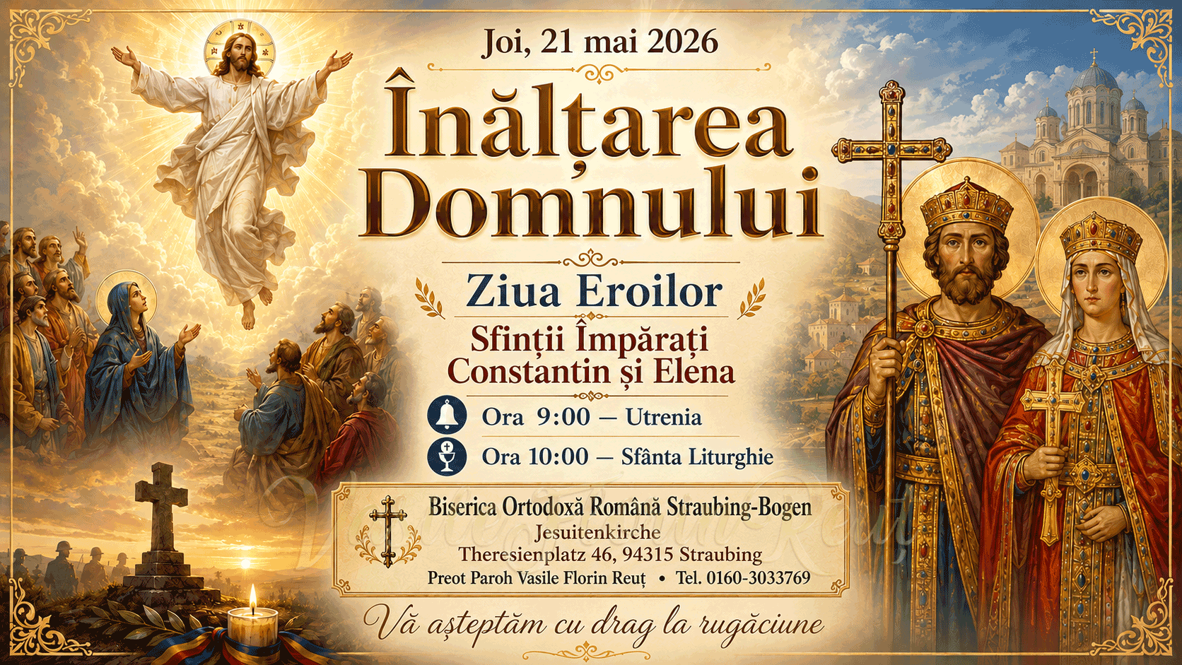 Sfânta Liturghie la Straubing — Înălțarea Domnului și Sfinții Împărați Constantin și Elena Sfânta Liturghie la Straubing — Înălțarea Domnului și Sfinții Împărați Constantin și Elena