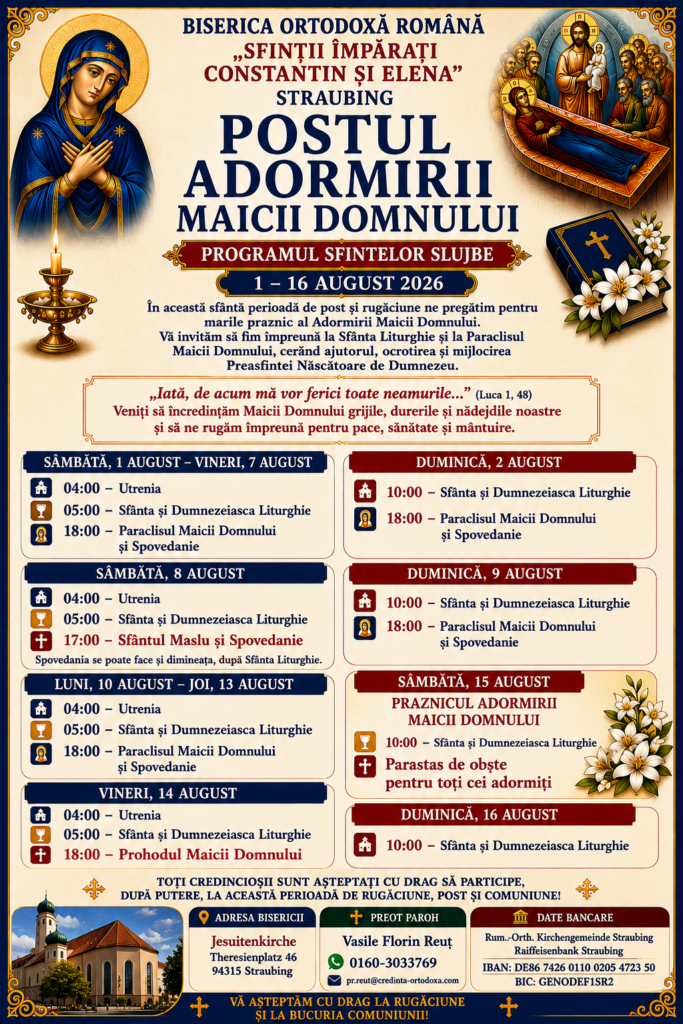 Postul Adormirii Maicii Domnului Postul Adormirii Maicii Domnului